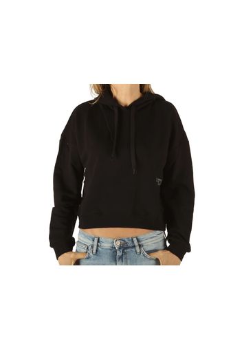 Pyrex Maglia Cappuccio Donna In Felpa Nero, Taglia L Donna Colore Nero