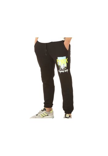 Pyrex Pantalone In Felpa Uomo Nero, Taglia S Uomo Colore Nero