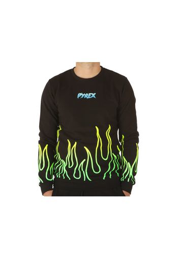 Pyrex Maglia Girocollo In Felpa Uomo Nero, Taglia M Uomo Colore Nero