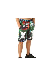 Pyrex Bermuda In Rete Uomo Tie Dye, Taglia S Uomo Colore Bianco|Arancione|Verde