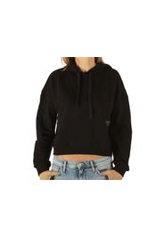 Pyrex Maglia Cappuccio Donna In Felpa Nero, Taglia L Donna Colore Nero