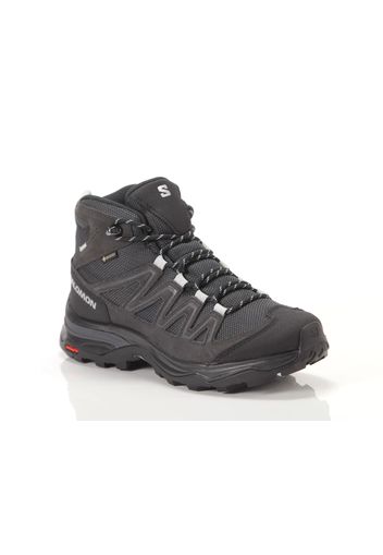 Salomon X Ward Leather Mid Gtx W Ebony Phantm Bl, Taglia 5½ Donna Colore Grigio Scuro|Nero