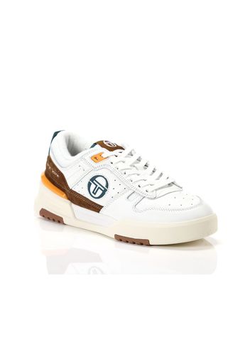 Sergio Tacchini Bb Court Lo White Antique White Pacific, Taglia 44 Uomo Colore Bianco|Arancione|Marrone