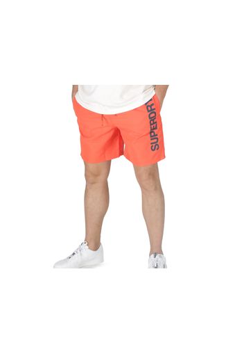 Superdry Sport Graphic 17" Swim Short Cherry Tomato Red, Taglia S Uomo Colore Arancione