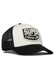 Superdry Mesh Trucker Cap Black, Taglia Taglia Unica Unisex Colore Bianco|Nero