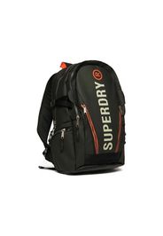 Superdry Tarp Rucksack Black/Pelican, Taglia Taglia Unica Unisex Colore Nero|Arancione