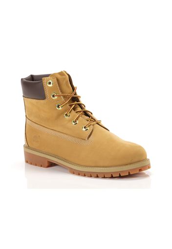 Timberland Waterproof Boot 6-Inch Premium Kids, Taglia 4½ Unisex Ragazzi Colore Marrone Scuro|Wheat Nubuck