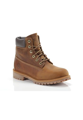 Timberland 6 Inch Premium Waterproof Boot, Taglia 4 Donna/Ragazzi Colore Marrone Scuro|Marrone