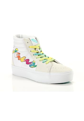 Vans Ua Sk8 Hi Platform, Taglia 36 Donna Colore Giallo|Bianco|Verde