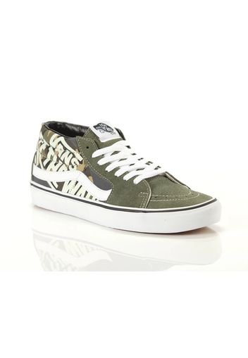 Vans Ua Sk8 Mid, Taglia 7½ Uomo Colore Bianco|Nero|Verde