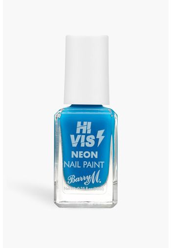 Smalto per unghie Barry M “Hi Vis Neon”, colore Blue Shock, Azzurro