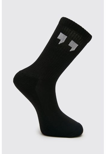 1 Pack Comma Sock, Nero