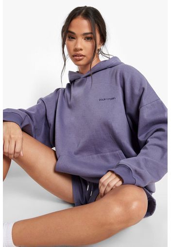 Recycled Premium Oversized Hoodie, Azzurro