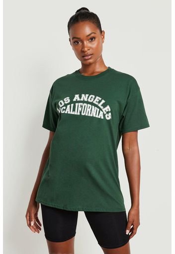 Tall Los Angeles Varsity Print T-shirt, Verde