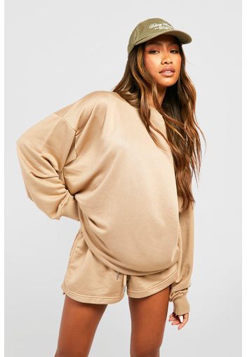 Super Soft French Terry Oversized Sweatshirt, Beige