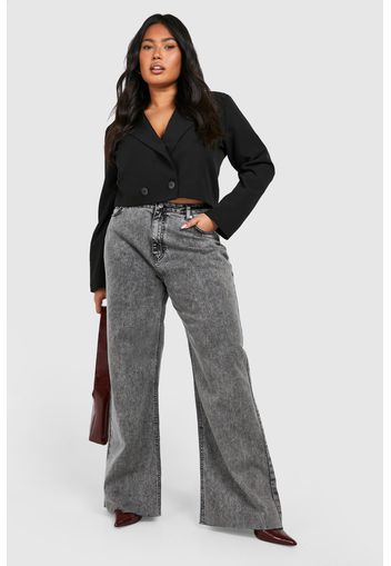 Plus Culotte Jeans, Grigio