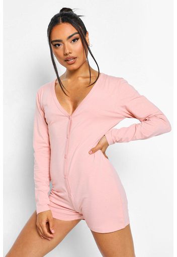 Basic Jersey Romper, Pink