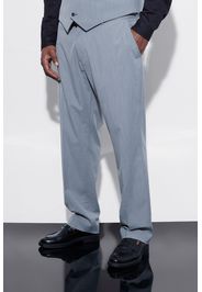 Pantaloni smoking Plus Size Slim Fit, Grigio