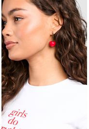 Statement Cherry Earrings, Rosso