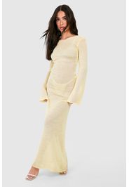 Petite Knit Low Back Maxi Beach Dress, Giallo