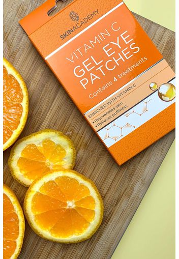 Patch per occhi in gel Skin Academy - Vitamina C, Arancio