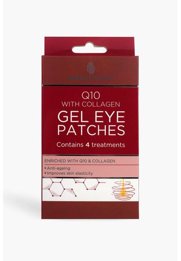 Patch per occhi in gel Skin Academy - Q10 con collagene, Rosso