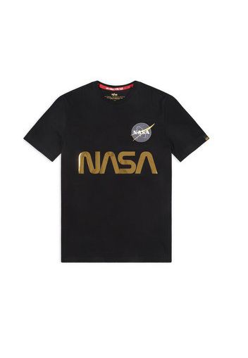 Nasa Reflective T-shirt, Black/Gold - T-shirt