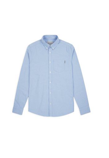 Button Down Pocket LS Shirt, Bleach - Camicie
