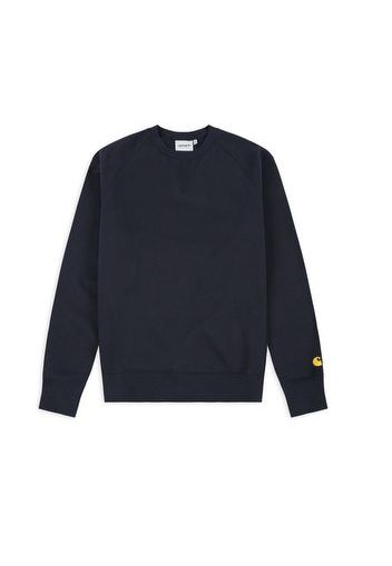 Chase Sweatshirt, Dark Navy/Gold - Felpe