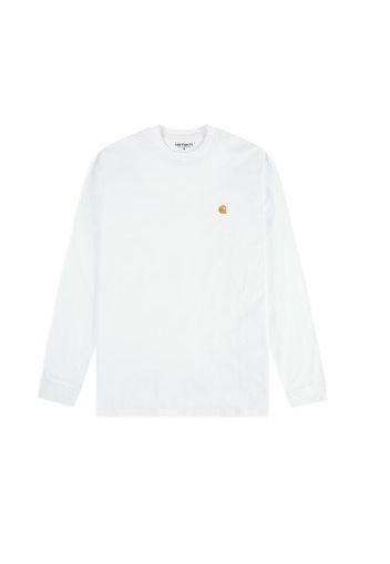 Chase LS T-shirt, White/Gold - T-shirt