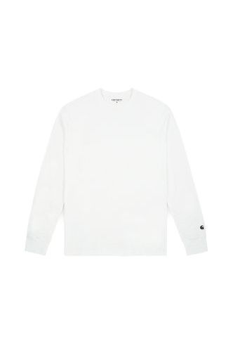 Base LS T-shirt, White/Black - T-shirt