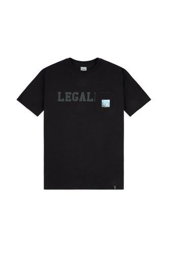 Legalise Pocket T-shirt, Black - T-shirt