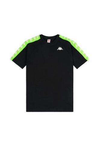 222 Banda Coen Slim T-shirt, Black/Neon Green - T-shirt