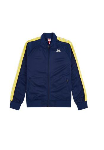 222 Banda Bomber Slim Track Top, Blue Md/Yellow Yolk - Felpe