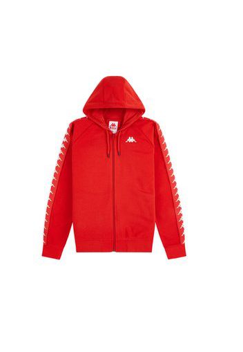 222 Banda Hankys Zip Hoodie, Red Blaze/White Antique - Felpe