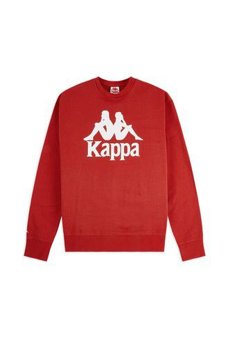 Authentic Telas Crewneck, Red Blaze/White - Felpe