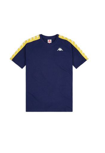 222 Banda Coen Slim T-shirt, Blue Md/Yellow - T-shirt