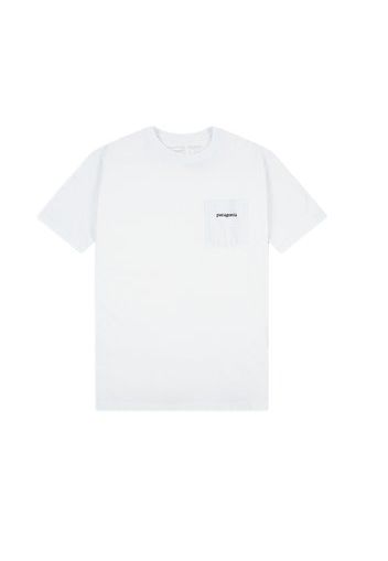 Line Logo Ridge Pocket Responsibili-Tee T-shirt, White - T-shirt