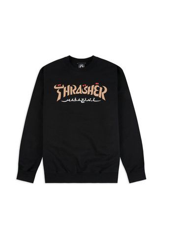 Calligraphy Crewneck, Black - Felpe