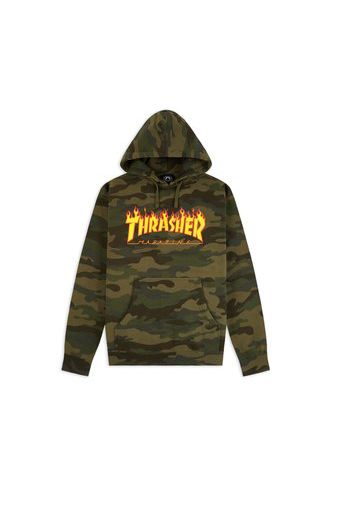 Flame Hoodie, Forest Camo - Felpe