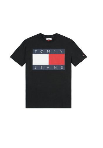 TJ Tommy Flag T-shirt, Tommy Black - T-shirt