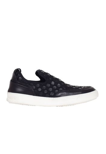 Slip On In Pelle E Tessuto