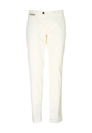 Pantaloni Bianco In Cotone