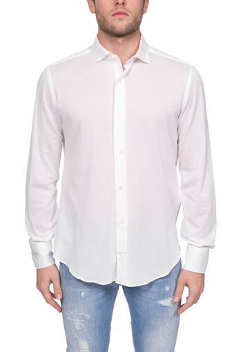 Camicia Bianca Classica In Cotone