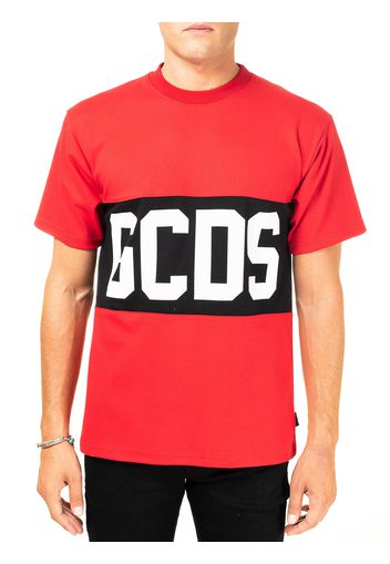 T-Shirt Rosso In Cotone Con Stampa Logo