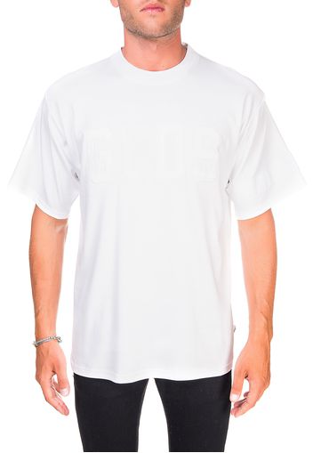 T-Shirt Bianco In Cotone Con Logo