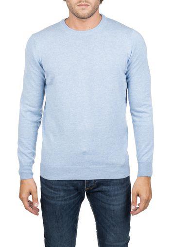 Kangra Cashmere, Maglia Celeste Classica | Chem-ucla