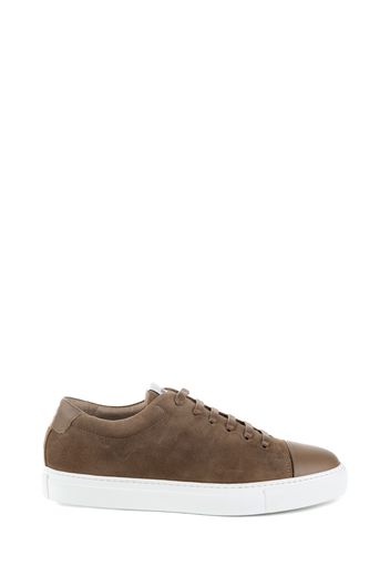 Sneaker Marrone In Pelle Scamosciata