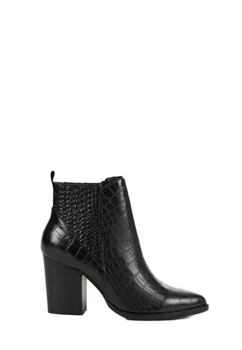 Tronchetto Justina Black Crocodile