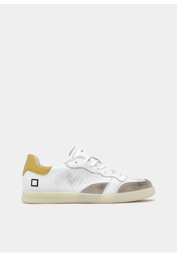 Sporty Low Leather Yellow-Beige